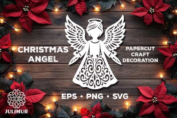 Download Christmas Angel Papercut SVG - Premium Resources