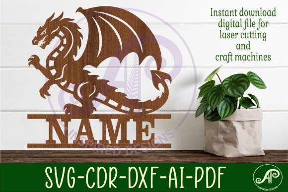Download Detailed Dragon Name Sign Svg Laser Cut - Detailed dragon name sign Collection