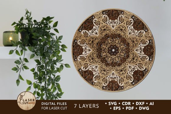 Download Layered MANDALA Laser and Paper Cut - Paper cut Collection
