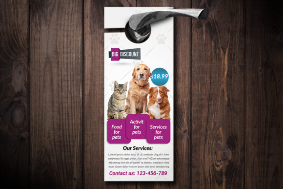 Download Pet Shop Door Hanger Template - Door hanger template Collection