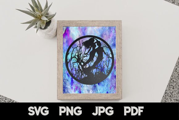 Download Mermaid Paper Cut SVG - Paper cut Collection