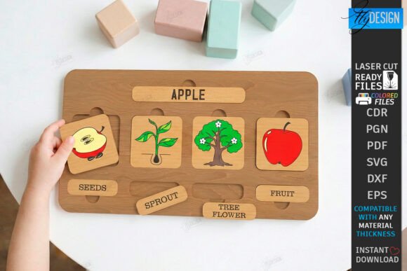 Download Life Cycle Puzzle Laser Cut | Montessori - Premium Resources