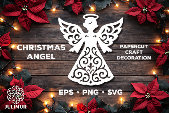 Download Christmas Angel Papercut SVG - Premium Resources