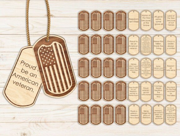 Download Veteran Dog Tag Proud Laser Custom SVG - Custom svg Collection