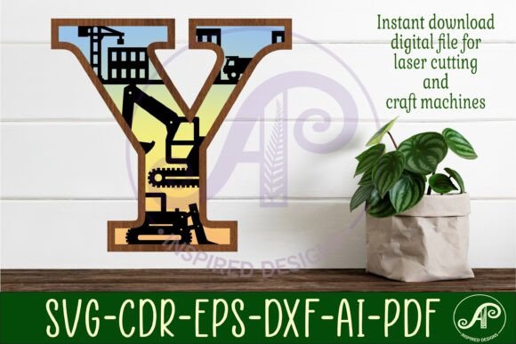 Download Construction Large Y Wall Letter 3 Layer - Premium Resources