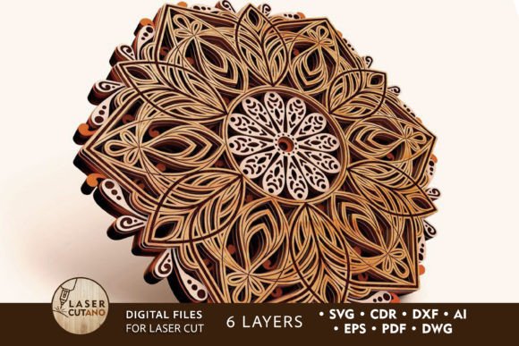Download Multilayer MANDALA Laser Cut &amp; Paper Cut - Paper cut Collection